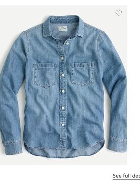 J. Crew Light Wash Denim Shirt